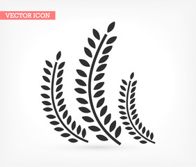 Settings vector icon , lorem ipsum Flat design