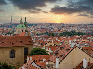Obraz premium Prague city, Czech Republic, Europe, sunset photos and buildings