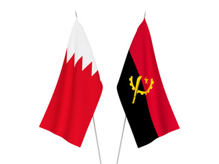 Bahrain and Angola flags