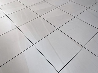 Tile floor in a mall