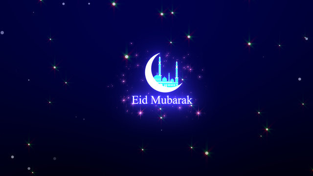 Eid Mubarak moon light iage | Eid Mubarak moon kareem image | Eid Mubarak image