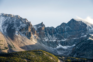 A fresh dusting of snow covers Wheeler Peak and Jeff Davis Peak in Great Basin National Park, Nevada.
