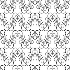 Abstract seamless pattern. Fashion graphic background design. Modern stylish abstract texture. Design monochrome template for prints, textiles, wrapping, wallpaper, website. Vector illustration.