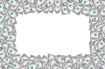 Portrait of US president Andrew Jackson on 20 dollars banknote closeup macro pattern