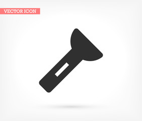 Flashlight vector icon , lorem ipsum Flat design