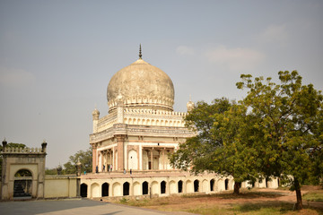 Fototapeta premium Seven Tombs of Hyderabad, India Sultan Quli Qutb Mulk's tomb was built in 1543