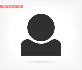Human vector icon , lorem ipsum Flat design
