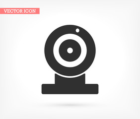 Webcam vector icon , lorem ipsum Flat design