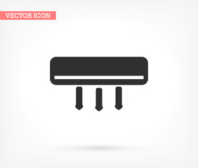 Conditioning vector icon , lorem ipsum Flat design