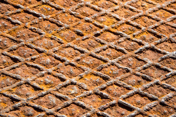 Rusty texture of an iron plate