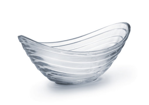 Empty Glass Boat Bowl