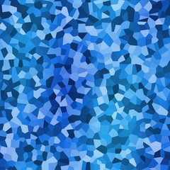 Blue abstract coarse polygone seamless texture background