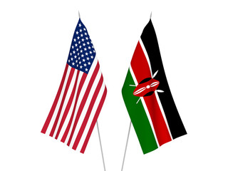America and Kenya flags