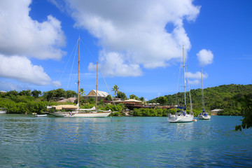 Beautiful view on Antigua island
