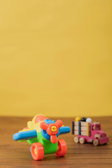 a child´s toys in the house. various emotions