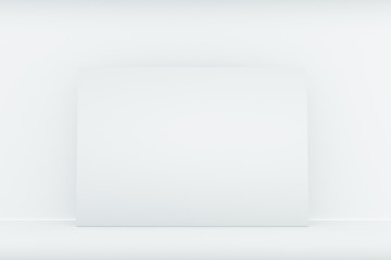 white paper canvas on the wall