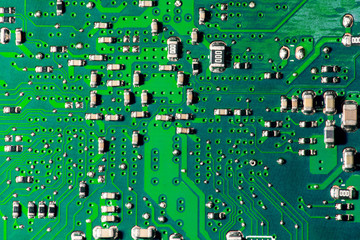 A close-up microchip