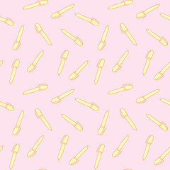 Seamless Pattern with Colorful Pens. Back to School Background
