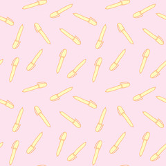 Seamless Pattern with Colorful Pens. Back to School Background