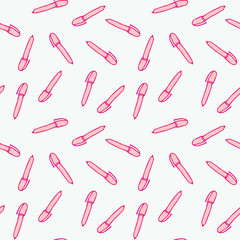 Seamless Pattern with Colorful Pens. Back to School Background