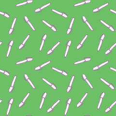 Seamless Pattern with Colorful Pens. Back to School Background