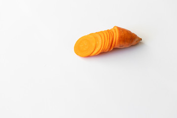 carrot ugly white background, vegetable, vegetarian, copy space