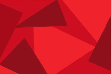 Red geometric polygon background for web design 