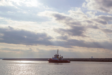 boat on the sea