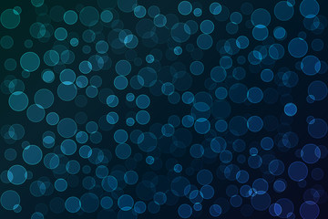 Blue blitter texture, vector bokeh background, magical backdrop, geometric circular background