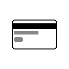 Obraz premium Credit card icon vector isolated on white background