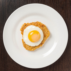 potato pancakes with fried egg