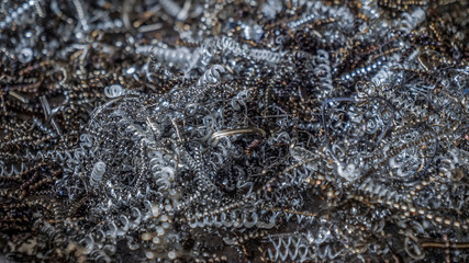 metal shavings from milling process