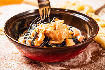 Laghman served in an Uyghur restaurant