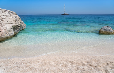 Clear azure coloured sea water, Sardinia, Italy