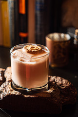 tasty creative cocktail in the bar