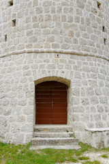 Fototapeta na wymiar Castle tower entrance Cres Croatia