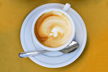 Coffee Latte Top View