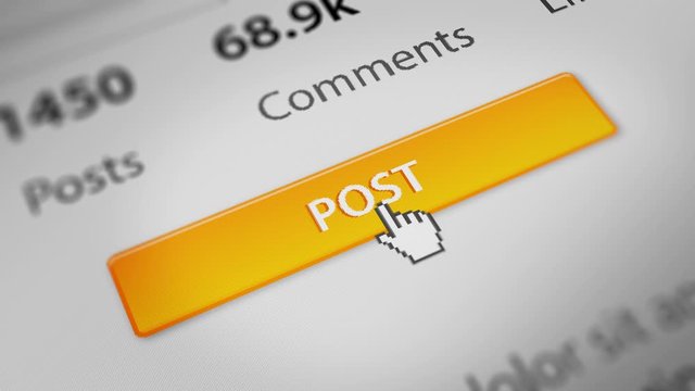 Mouse Cursor Clicking " POST " Button