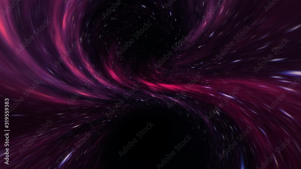 Wall mural beautiful color graphics build from a program. they look like galaxy and the universe. blackhole
