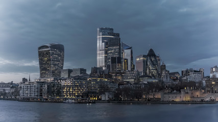 Fototapeta na wymiar The City Of London Skyline -UK