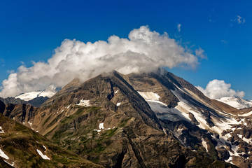 Panoramic view of Alps in Austria..