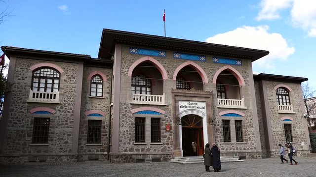 ankara turkey, January 23, 2020, the first parliament of the republic of turkey,