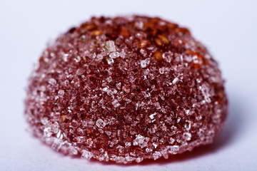 homemade sugar candies isolated on white background