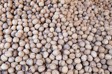 large amounts of shelled walnuts,