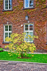Fototapeta na wymiar Inner courtyard of Wawel Castle in Krakow, Poland