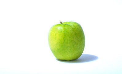 green apple isolated on white background