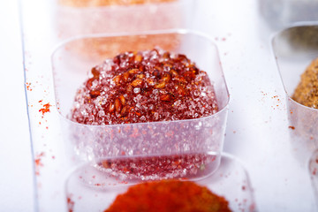 homemade sugar candies isolated on white background