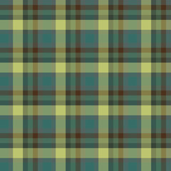 Seamless pattern in stylish discreet light and dark green and grey colors for plaid, fabric, textile, clothes, tablecloth and other things. Vector image.