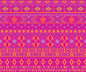 American indian pattern tribal ethnic motifs geometric vector background.