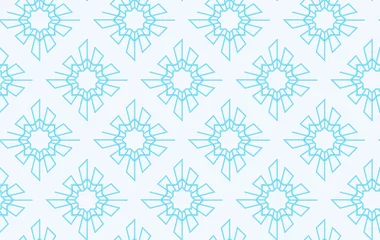 Fotobehang Snowflakes vector winter seamless texture pattern © Kathrine Andi